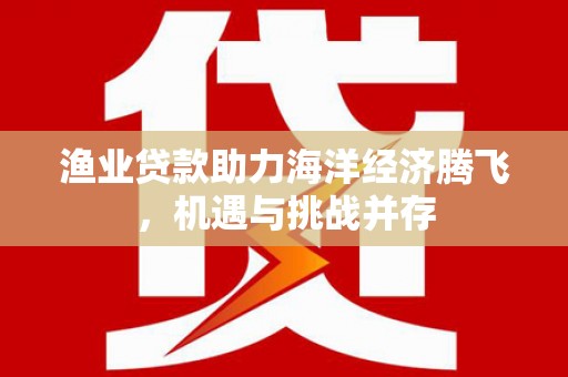 新北渔业贷款助力海洋经济腾飞，机遇与挑战并存