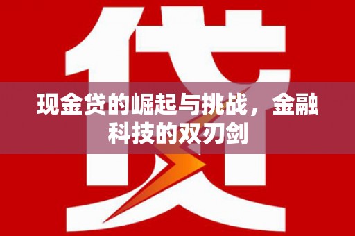 新北现金贷的崛起与挑战，金融科技的双刃剑