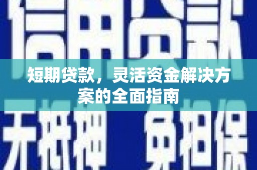 新北短期贷款，灵活资金解决方案的全面指南