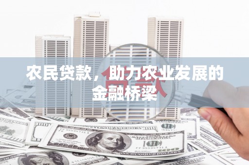 新北农民贷款，助力农业发展的金融桥梁