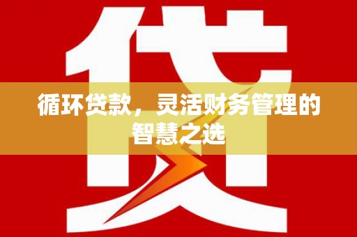 新北循环贷款，灵活财务管理的智慧之选