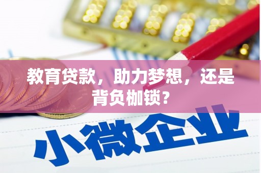 新北教育贷款，助力梦想，还是背负枷锁？