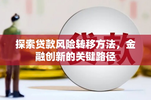 新北探索贷款风险转移方法，金融创新的关键路径