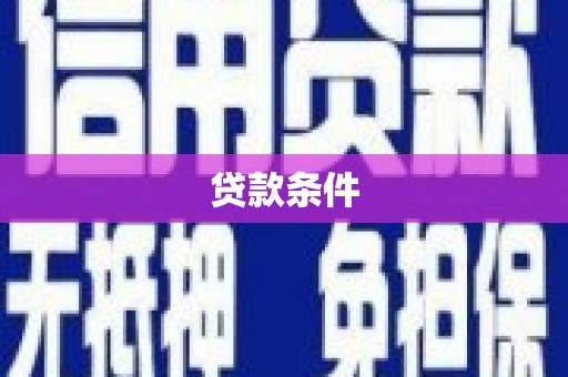 新北贷款条件