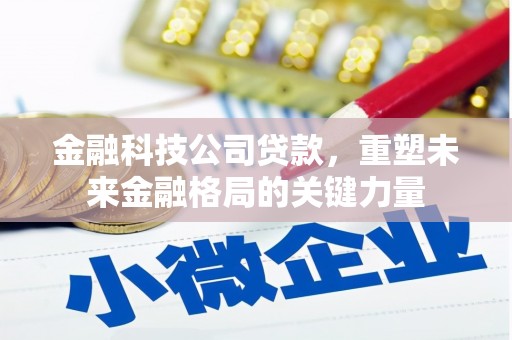 新北金融科技公司贷款，重塑未来金融格局的关键力量