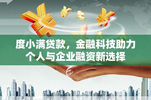 新北度小满贷款，金融科技助力个人与企业融资新选择