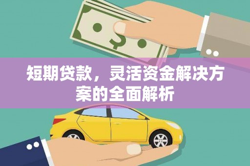 新北短期贷款，灵活资金解决方案的全面解析