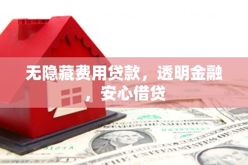 新北无隐藏费用贷款，透明金融，安心借贷