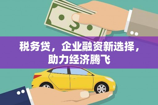 新北税务贷，企业融资新选择，助力经济腾飞