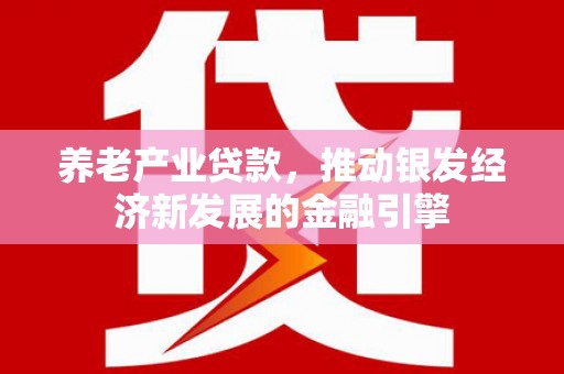 新北养老产业贷款，推动银发经济新发展的金融引擎