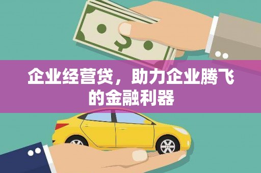 新北企业经营贷，助力企业腾飞的金融利器