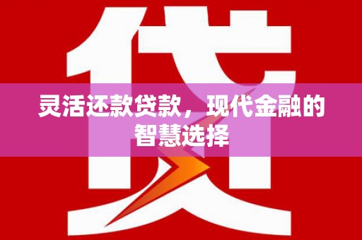 新北灵活还款贷款，现代金融的智慧选择