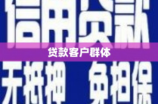 新北贷款客户群体