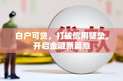 新北白户可贷，打破信用壁垒，开启金融新篇章