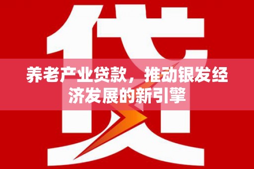 新北养老产业贷款，推动银发经济发展的新引擎