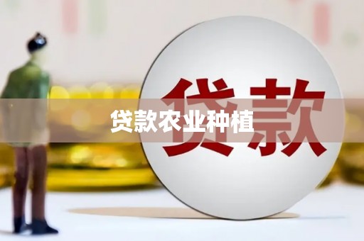 新北贷款农业种植