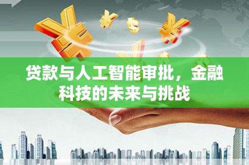 新北贷款与人工智能审批，金融科技的未来与挑战