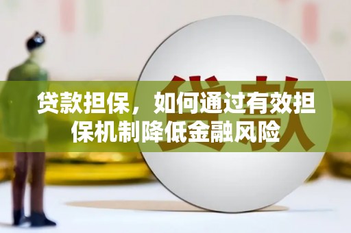 新北贷款担保，如何通过有效担保机制降低金融风险