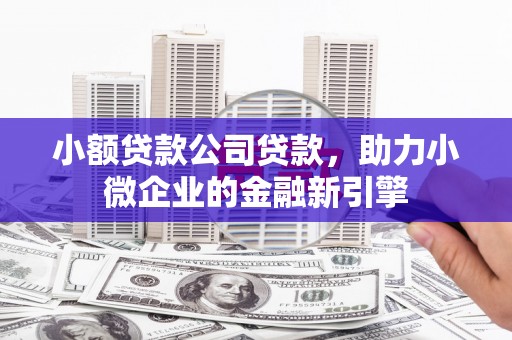 新北小额贷款公司贷款，助力小微企业的金融新引擎