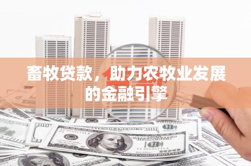 新北畜牧贷款，助力农牧业发展的金融引擎
