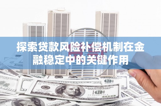 新北探索贷款风险补偿机制在金融稳定中的关键作用